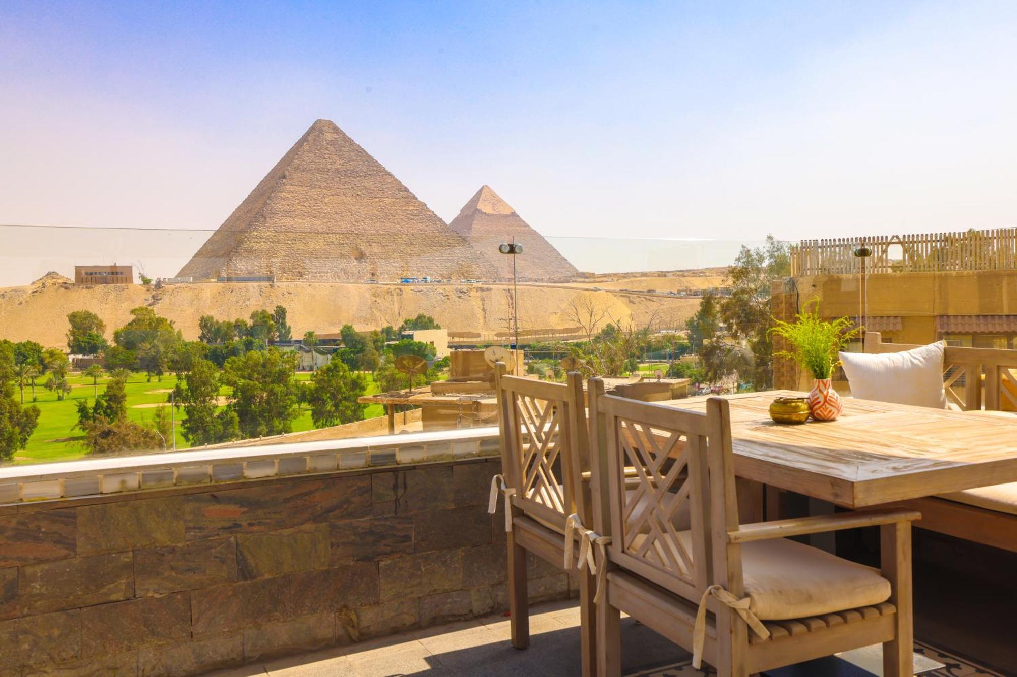 Onyx Pyramids Boutique Hotel Al Kawm al Akhdar Eksteriør bilde